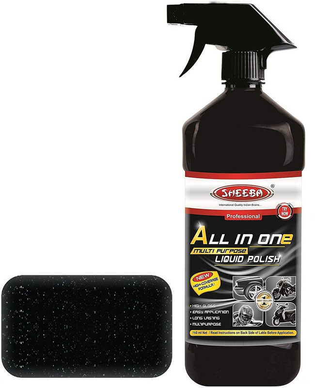 sheeba Liquid Car Polish for Leather, Metal Parts, Exterior(750)