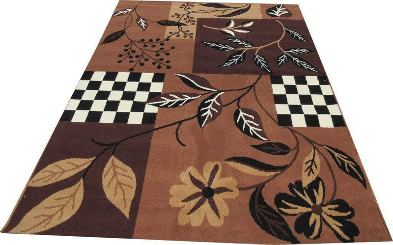 ri carpets Brown Acrylic Carpet(5  X 7)