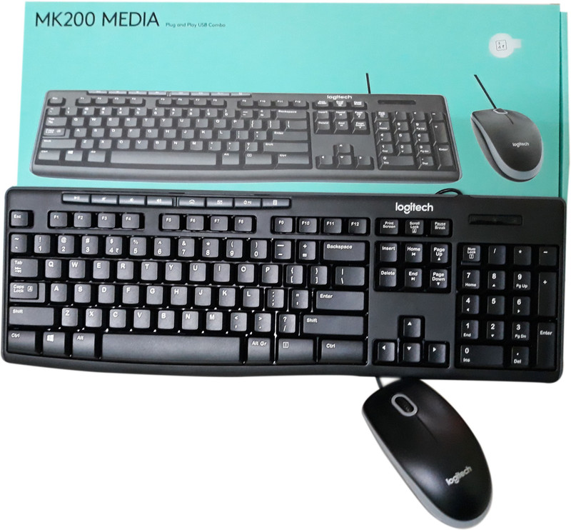 Logitech Aryahi Enterprises Multimedia MK200 Combo Set