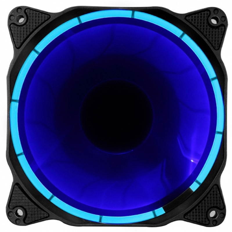 BBC 3* BLUE RING LED FAN 120 MM Cooler(BLUE LED WITH BLACK FAN)