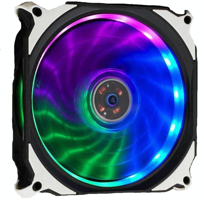 BBC 1 FAN 120MM RAINBOW LED SAME AS PICTURE Cooler(Multicolor)