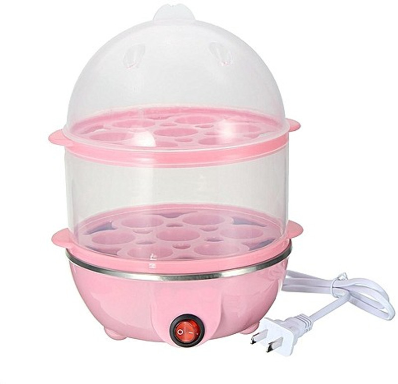 Zahuu Electric Egg Cooker Boiler with Stainless Steel Bowl PSAH-0137 Egg Cooker(Pink, 14 Eggs)