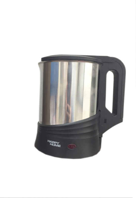 happyhome HH-607 Electric Kettle(1.7 L, black & silver)