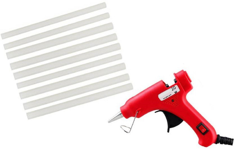 stickum 20 Watt Hot Melt Glue Gun With 09 Glue Sticks For Art and Crafts , Diy , Kirigami , Paper , PCB , Plush Toys , Crafts , Wood , Box Standard Temperature Corded Glue Gun (07 mm) Standard Temperature Corded Glue Gun(7 mm)