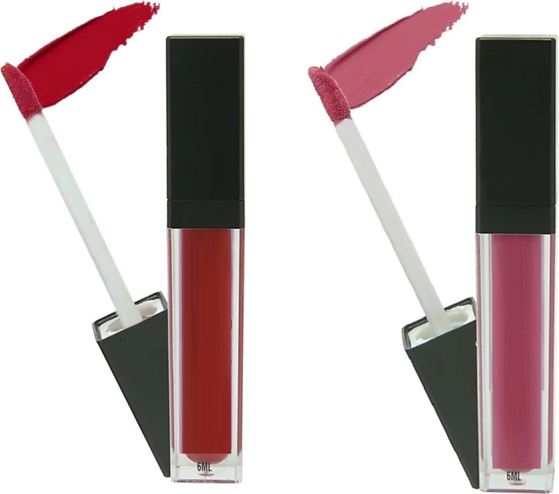 sheny Collection Matte Me Ultra Smooth Lip Cream (6 ml Each) - Combo of 2 Pieces(Multicolor, 6 ml)