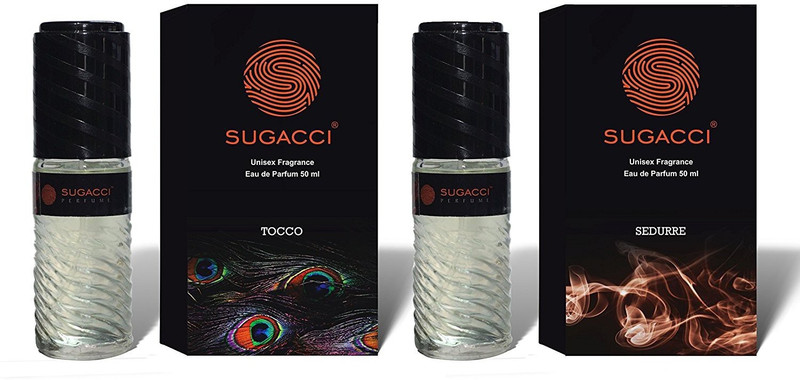 sugacci Stylish & Attractive Unisex Perfume Bottles with International Fragrances of TOCCO And SEDURRE- Combo Pack- 50ml x 2 – Eau de Parfum  -  100 ml(For Men & Women)