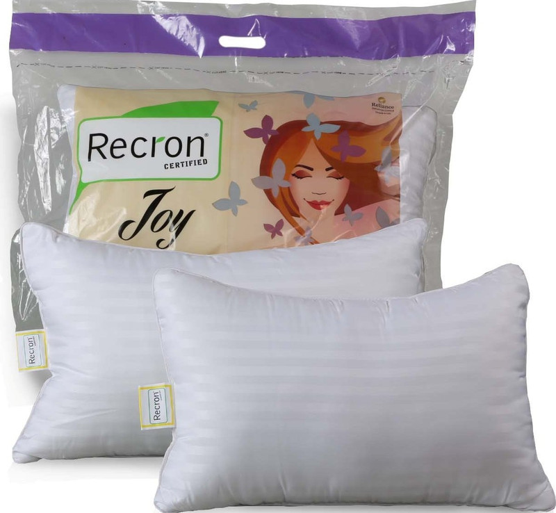 recron Polyester PLANE Bed/Sleeping Pillow(White)