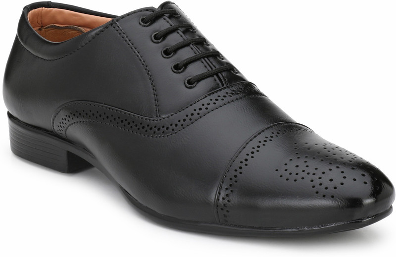 kingson oxford and partywear formal shoes Lace Up For Men(Black)