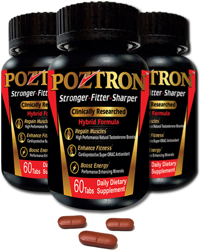 poztron Men's Multivitamin Supplement. Fitness Energy Stamina Booster. 3 bottles pack(700 mg)