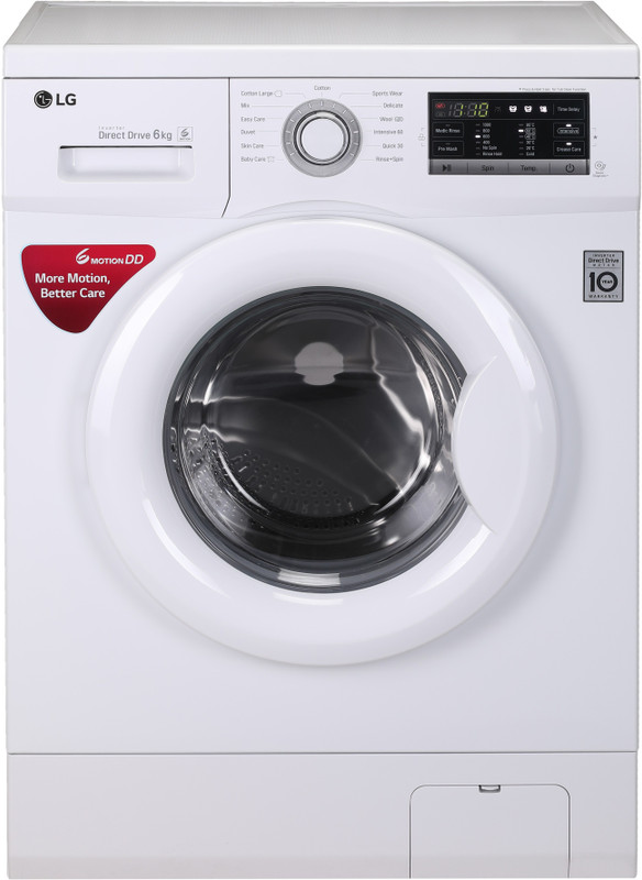 LG 6 kg Fully Automatic Front Load with In-built Heater White(FH0G7NDNL02)