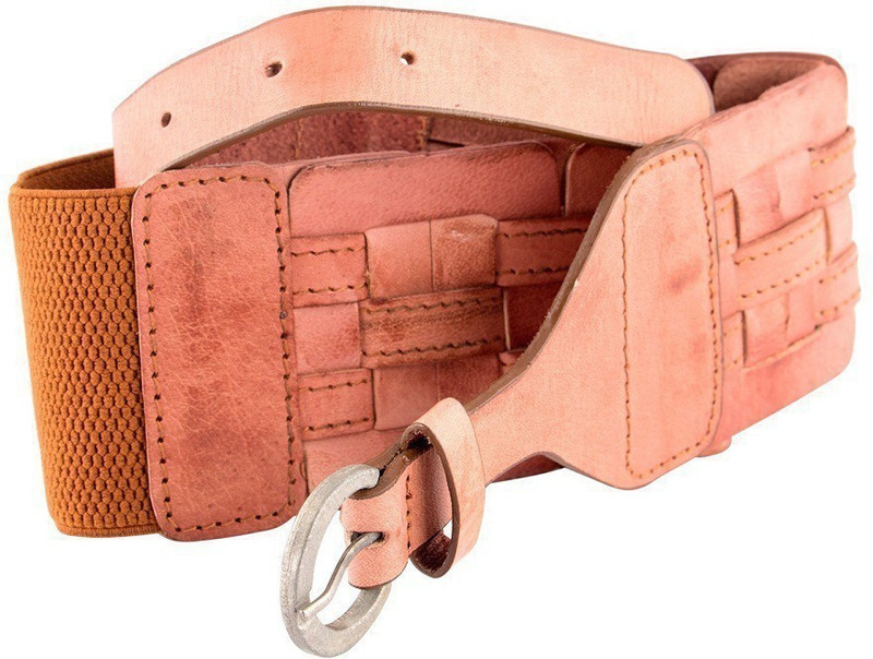 trysco Girls Casual Tan Genuine Leather Belt