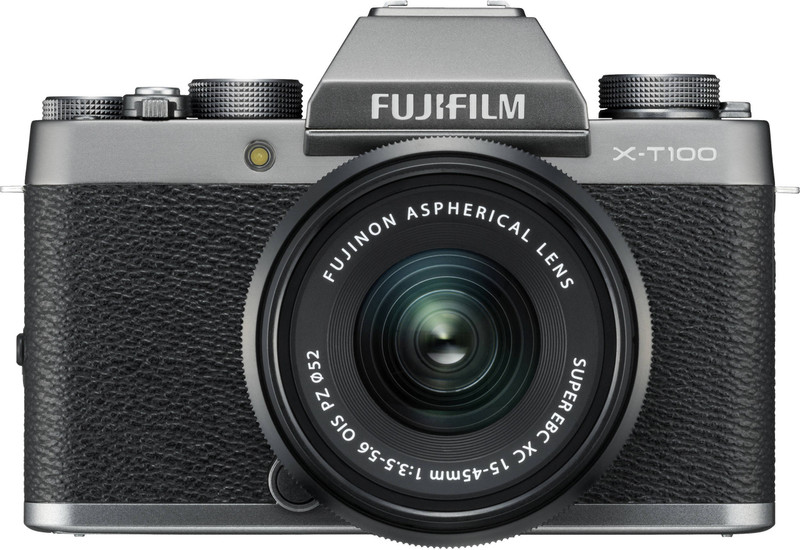 Fujifilm X-T100 with XC15-45mm F3.5-5.6 OIS PZ Lens Mirrorless Camera Kit(Silver)