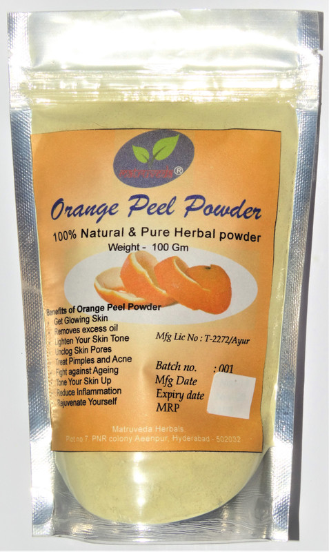 matruveda Homemade Orange peel Powder 100gm x 2 packs(200 g)