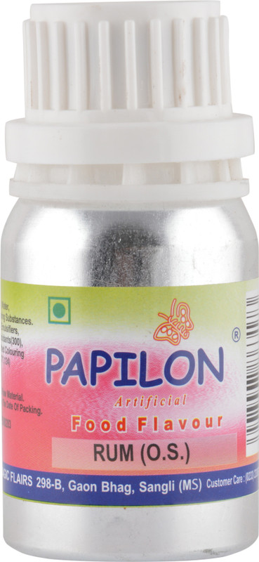 Papilon Concentrated Artificial Food Flavour : Rum For Homemade Chocolate, 50 ml Rum Liquid Food Essence(50 ml)