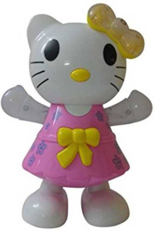 Deeta Hello Kitty Dance Doll Toys with Musical Light Toy(Pink, White)
