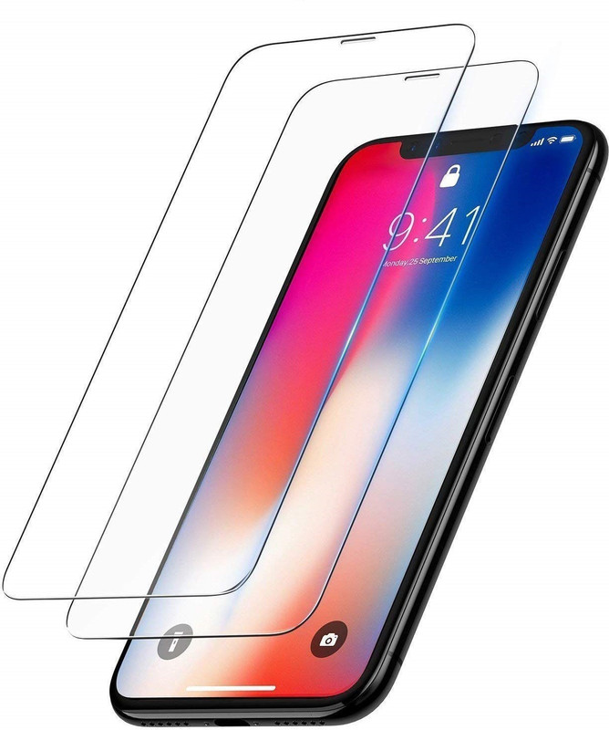 nzon Edge To Edge Tempered Glass for iPhone XS Max 2.5D Original Full Coverage Curved Scratch Proof Bubble Free 0.3mm Tempered Glass for iPhone XS Max Screen Protectors(Pack of 2)
