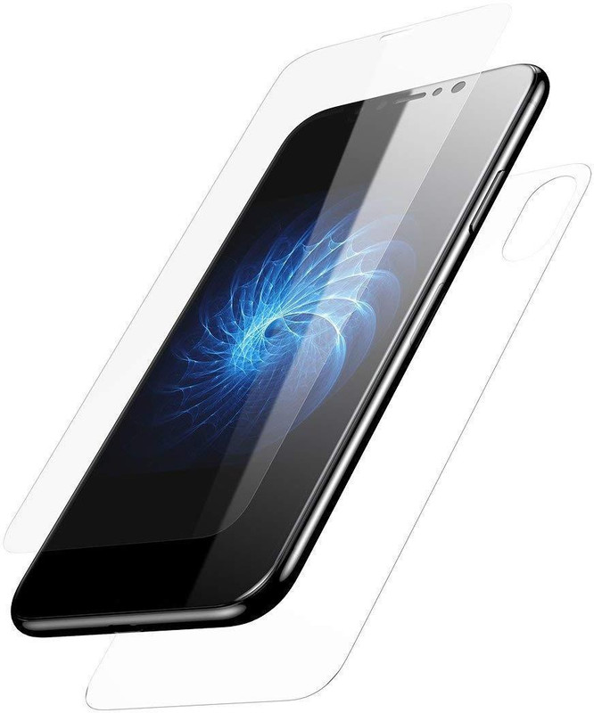 nzon Front and Back Tempered Glass for iPhone XS Max Original Full Coverage Curved Scratch Proof Bubble Free 0.3mm Tempered Glass for iPhone XS Max Screen Protectors -(Pack of 2)
