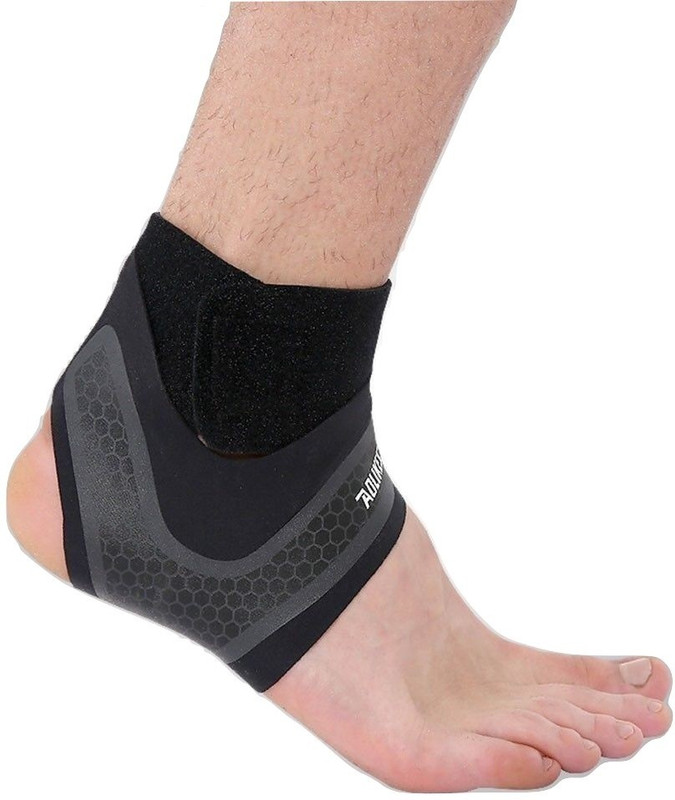 sbe Sport Ankle Support Sleeve Bandage Wrap Foot Compression Brace-Right Leg Ankle Support(Black)