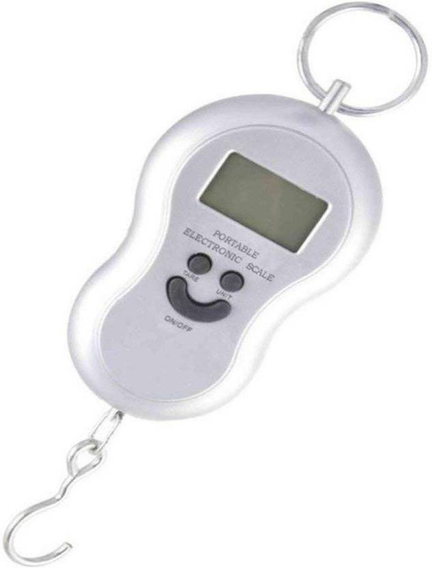 Gadget Tree Home & Personal Digital Weighing Machine Portable Electronic 50 Kg Digital Smiley Shape Weighing Scale(Silver)
