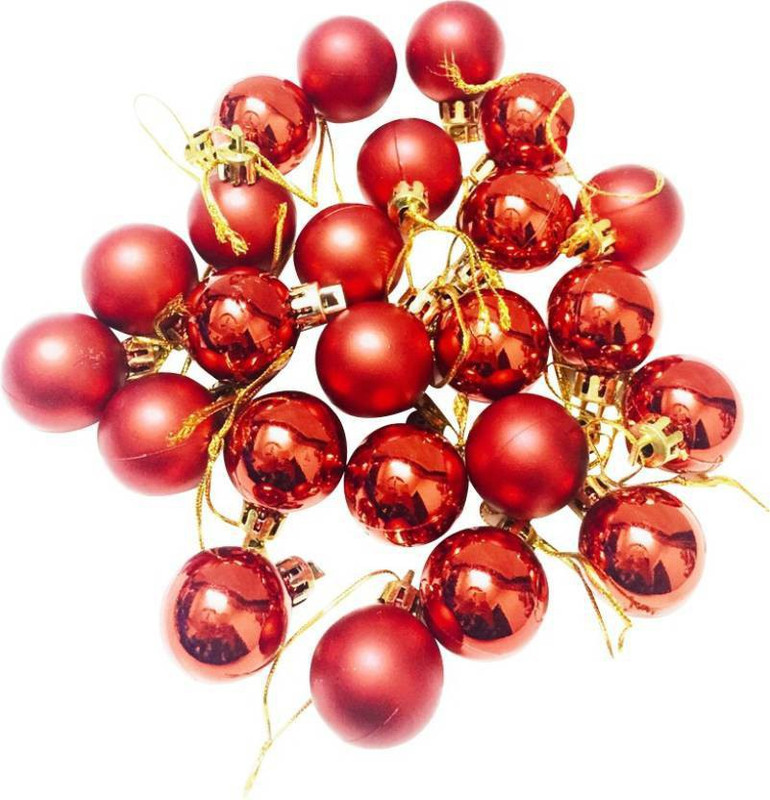 yuvraj creation Christmas Decoration 77 Hanging Ornaments Pack of 24