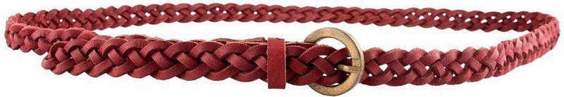 trysco Girls Casual Red Genuine Leather Belt