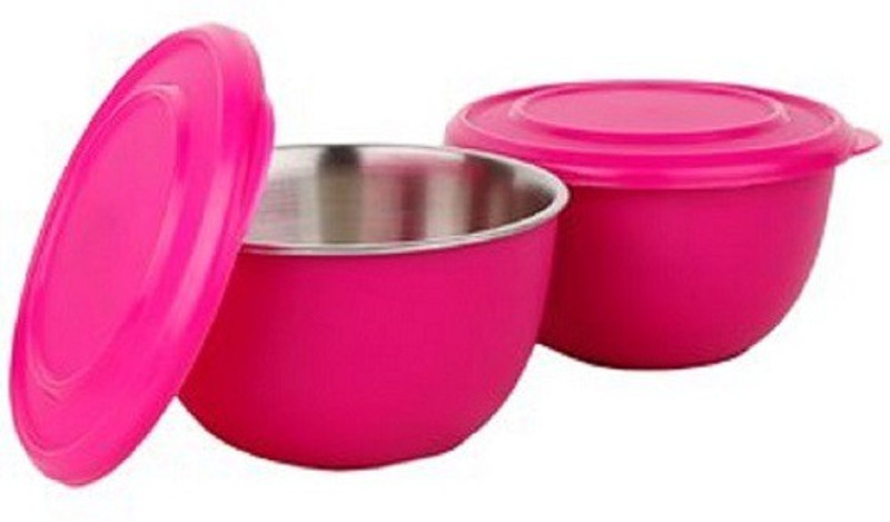 civaki Stainless Steel Bowl(Pink, Pack of 1)