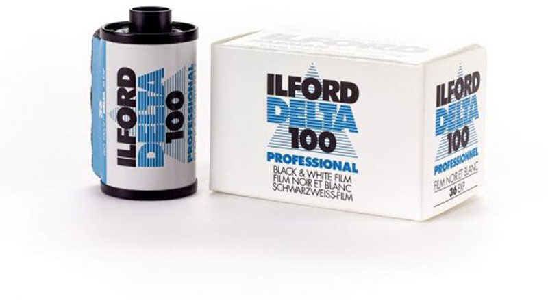 Ilford Delta 100 Professional Black-and-White Film, ISO 100, 35mm Film Roll(No 100 ISO Pack of 1)