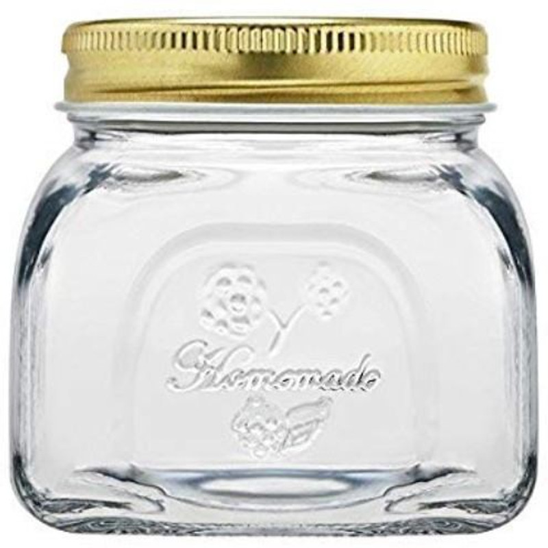 Pasabahce Home Made Glass Jar with Metal Lid Set of 2 Pcs Mixer Jar Gasket