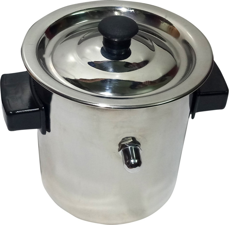 cookwel Milk Boiler Double Handle Pot 1.5 Litre_ 1500 ml (Stainless Steel) Pot 1.5 L with Lid(Stainless Steel)