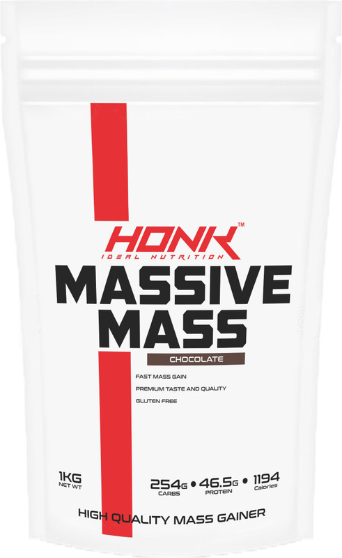 honk ideal nutrition HNOK MASSIVE MASS Weight Gainers/Mass Gainers(1 kg, CHOCOLATE)