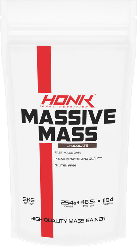 honk ideal nutrition HNOK MASSIVE MASS Weight Gainers/Mass Gainers(3 kg, CHOCOLATE)