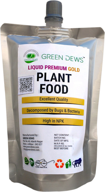 green dews plant food Organic Liquid premium gold GDLA0909 Soil Manure(200 ml Liquid)