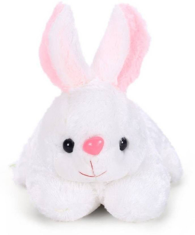 gaju bell White Rabbit animal Soft Plush Toy 26 cm - 14 cm (White)  - 14 cm(Multicolor)