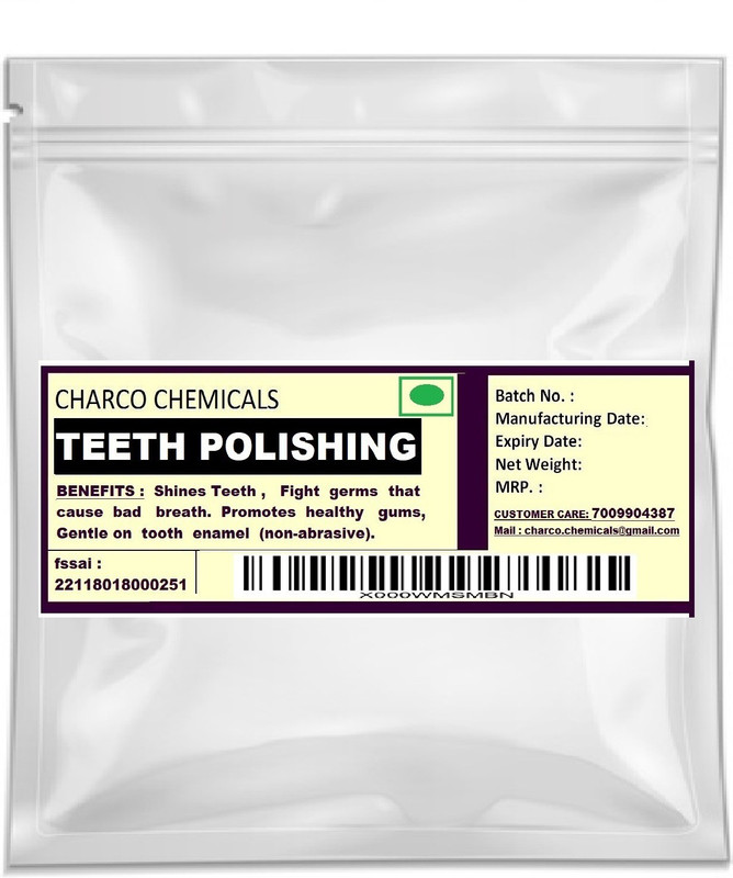 charco chemicals 100% Teeth Polishing & Teeth Whitening Kit