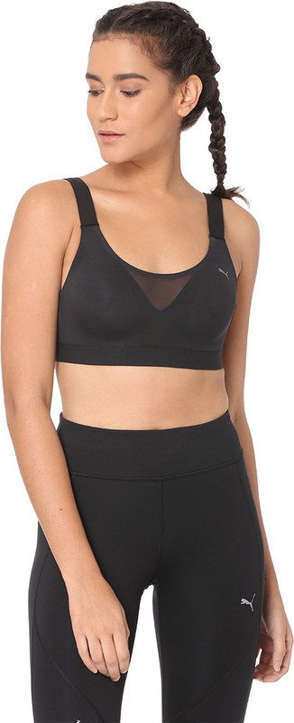 Puma Control Bra H Puma Black Women Sports Lightly Padded