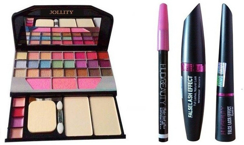 jollity Mini Laptop 24 Color Eye Shadow And Huda Beauty 3 In 1(4 Items in the set)