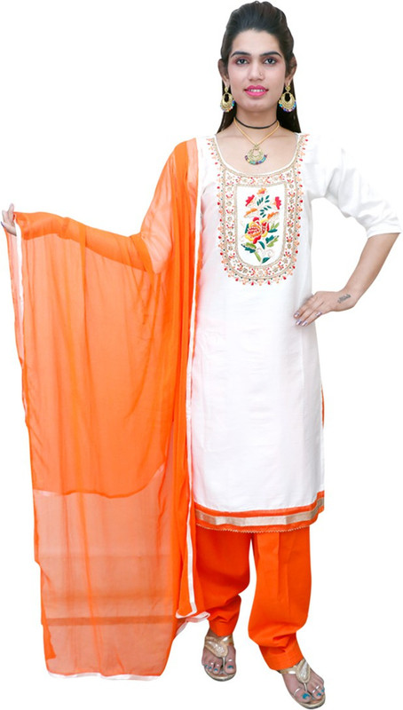 early birds Embroidered Kurta, Salwar & Dupatta Set(Stitched)