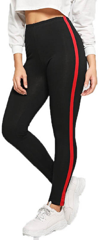 unitedway Striped Women Black, Red Tights
