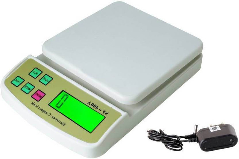 Rorian Upto 10kg Vegetable Kitchen SF 400A Adapter Weighing Scale (Off-White) Weighing Scale(White)