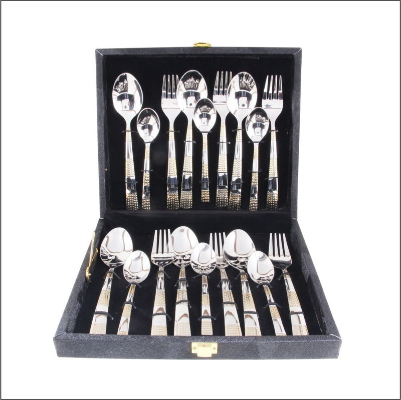 italica CASE1 Stainless Steel Cutlery Set(Pack of 18)