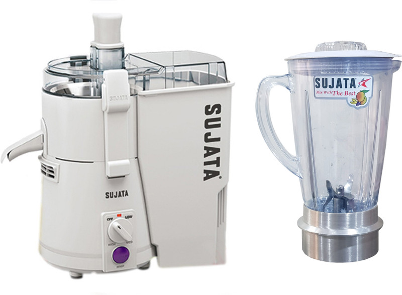 SUJATA POWERMATIC POWERMANIC WITH ALUMINIUM BASED COMMERCIAL JUG 900 Juicer(White, 1 Jar)