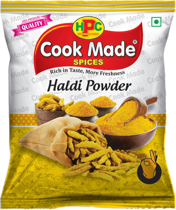 cook made Pure Natural Turmeric Powder 50grm Pack of 5(5 x 0.1 g)