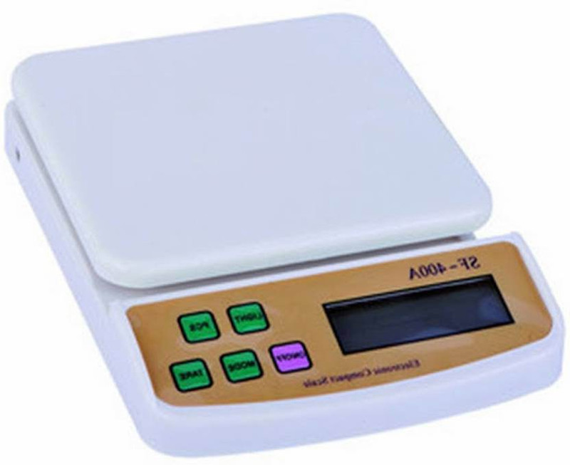 Zelenor Multi Powered Advanced SF 400A 10 Kg Digital Household Use And Backlight Weighing Scale(White)
