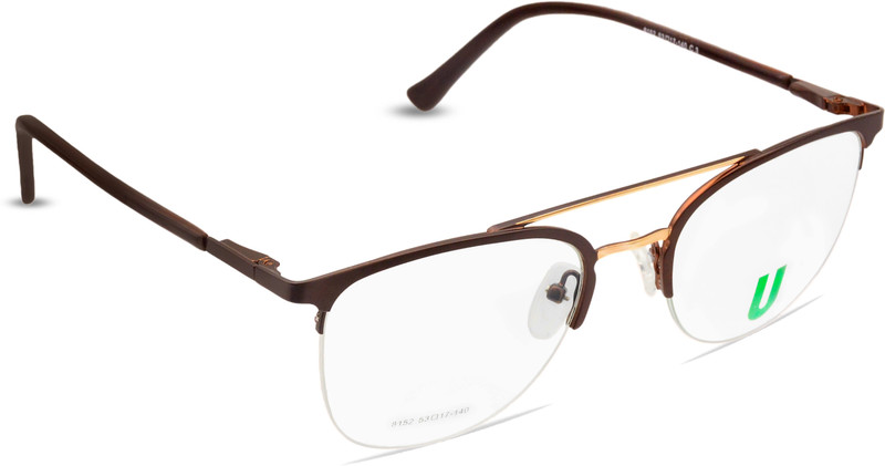 U Eyewear Half Rim Clubmaster Frame(53 mm)