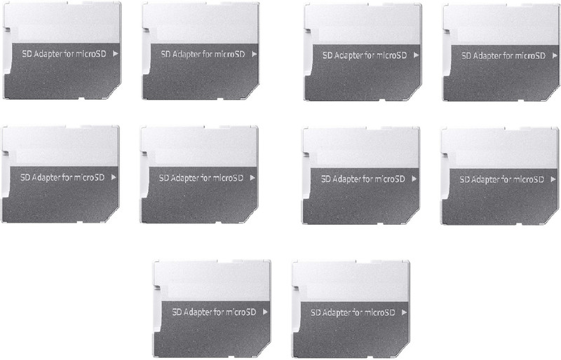 YTM (Pack of 10) Pcs SD SDHC Memory Card Adapter (Grey) 64 GB MicroSD Card Class 10 10 MB/s Memory Card