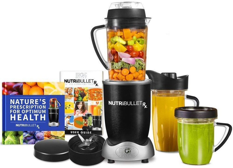 Nutri Bullet Rx N17-1012 N17-1001 1700 Mixer Grinder(Black, Grey, 3 Jars)