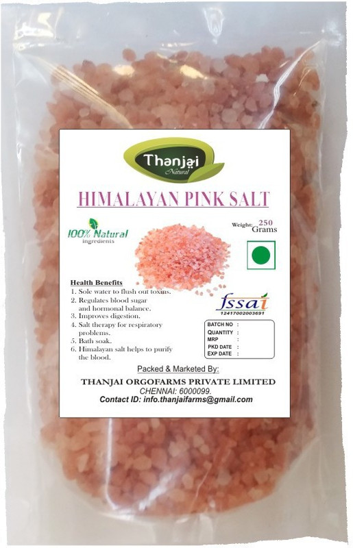 Thanjai iyerkai Himalayan 1st Quality Pink Rock Salt 250grams Best Offer Rock Salt(250 g) Thanjai iyerkai Himalayan 1st Quality Pink Rock Salt 250grams Best Offer Rock Salt(250 g)