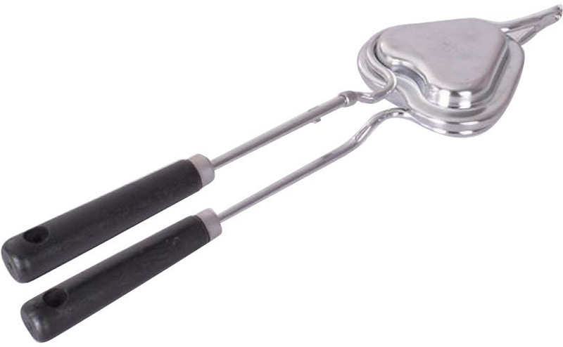 Jazz My Mobile Heart Shape Toast-Tite Grilled Toast & Sandwich Maker (Silver Color) Toast(Silver)
