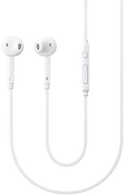 bringworld s7 Wired Headset with Mic(White, In the Ear)