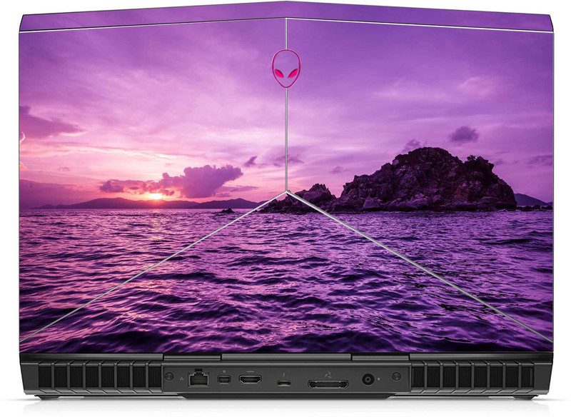 GADGETS WRAP Printed LACK SCEAN Skin For Alienware 15 R4 Laptop (Top Only) Vinyl Laptop Decal 15.6